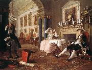 HOGARTH, William Marriage a la Mode  4 oil painting reproduction